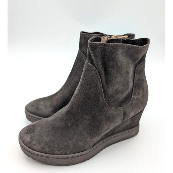 Söfft Shary Waterproof Wedge Bootie Round Toe Women's Dark Brown Size US7M EU38 - Picture 1 of 11